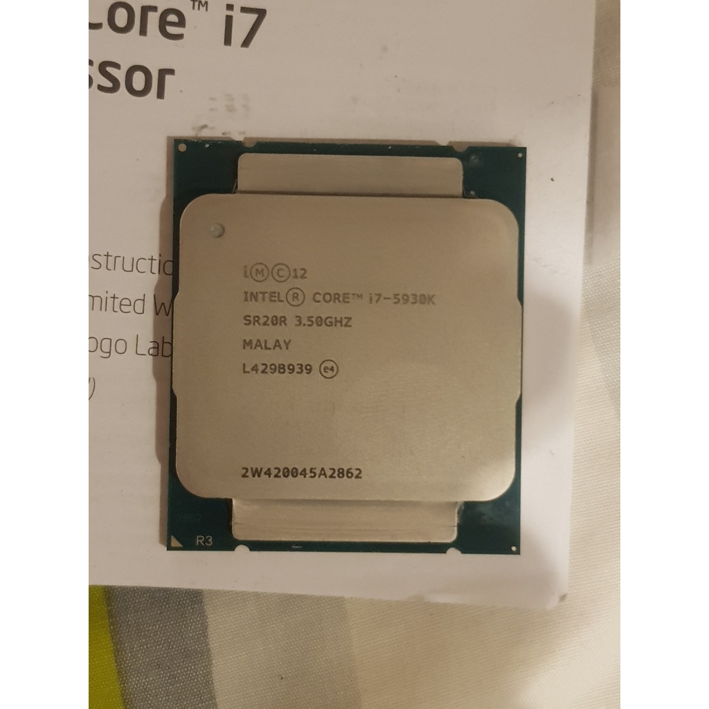 Intel Core i7-5930K 3.50Ghz สำหรับบอร์ด X99 Socket LGA 2011-v3 (สินค้ามือสอง)