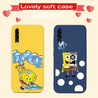 เคสมือถือ Samsung Galaxy Note 20 9 10 S20 S10 Ultra Pro Plus Lite A11 A10 A10S A30 A20 A20S A50 A30S A50S A90 A80 A70 A70S A51 A71 A01 A205 A305 M11 M31 Case SpongeBob Lovely Pattern TPU Covers