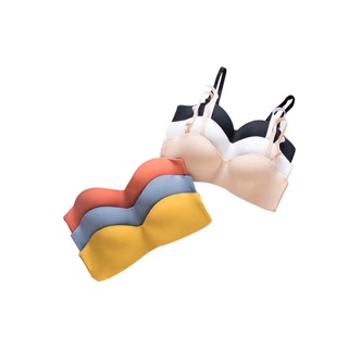 🧸𝑩𝒓𝒂𝑩𝒓𝒂𝑩𝒓𝒂🧸 #bra-072 บราเกาะอก ไม่หลุด มีแทบล็อค สายถอดได้