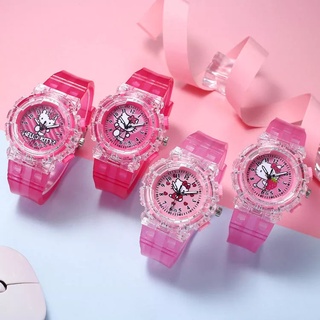 ⌚️นาฬิกาผู้หญิง/นาฬิกา Hello Kitty สีสันสดใส ใส่สบายไม่เจ็บข้อมือ ⌚️สินค้าโปรโมชั่นพร้อมส่ง