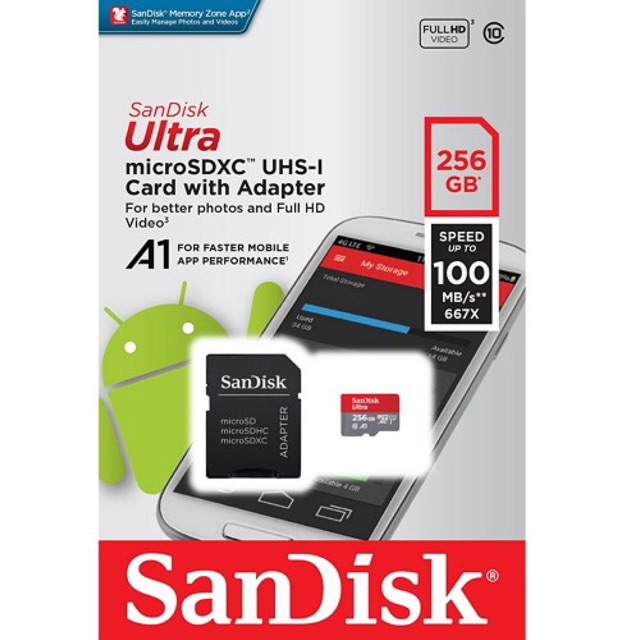 microSDXC 256 GB Sandisk