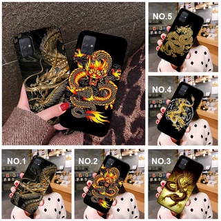 Silicone phone Case Samsung Galaxy A9 A8 A7 A6 A8+ A6+ Plus 2018 Quantum 2 M20 M30 ZH59 Chinese Dragon Soft Cover