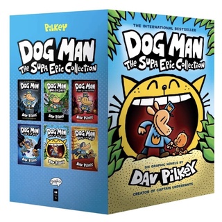 หนังสือภาษาอังกฤษ Dog Man: The Supa Epic Collection: From the Creator of Captain Underpants (Dog Man #1-6 Boxed Set)