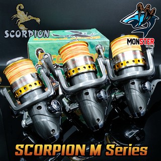 รอกสปินนิ่ง รอกตกปลา สกอเปี้ยน SCORPION M Series M3000/M4000/M5000 ( GRAY-GOLD )