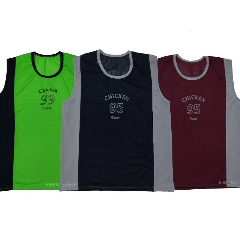 เสื้อแขนกุด แถบข้าง ผ้ารู ระบายอากาศดี แห้งไว