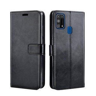 Samsung Galaxy M31 เคส Leather Case เคสโทรศัพท์ Stand Wallet Samsung M31 M 31 เคสมือถือ Cover