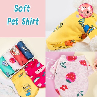 เสื้อหมา เสื้อแมว ชุดหมา ชุดแมว สุนัข Soft Pet Shirt พุดเดิ้ล ปอม ชิวาวา บีเกิ้ล คอร์กี้ ปั๊ก