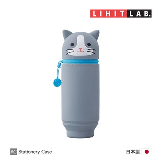 Lihit Lab "Hachineko" PuniLabo Large Stand Pen Case - กระบอกเครื่องเขียนไลฮิทแลป ขนาดใหญ่