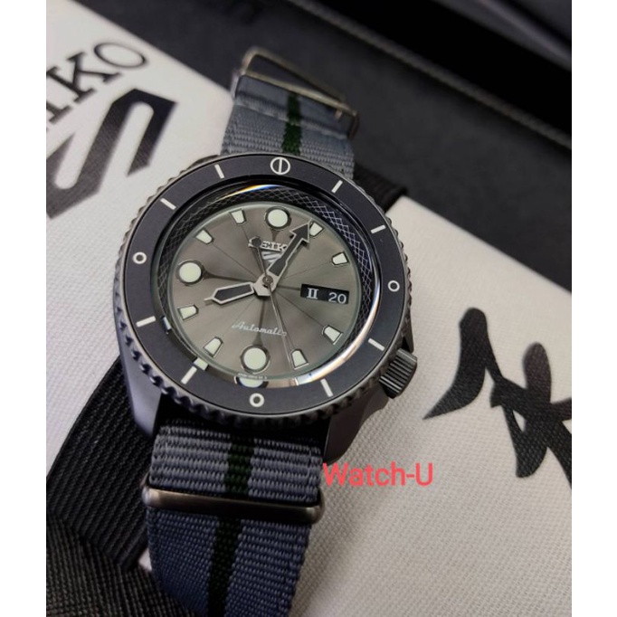 นาฬิกา SEIKO 5 Sports NARUTO &amp; BORUTO Limited Edition (SHIKAMARU) SRPF75K1 SRPF75K SRPF75