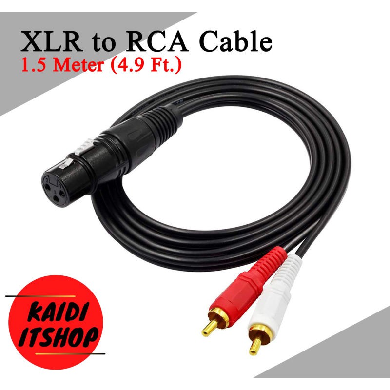 สาย XLR to RCA Cable 1.5 เมตร (4.9 ft.)