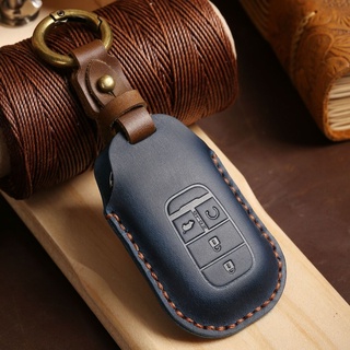 Honda Crazy Horse Leather Car Key Case for Civic Xrv Binzhi 12th Generation Jade Handmade High-grade Key Case