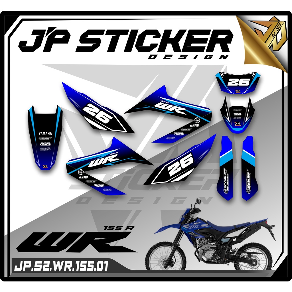 WR 155 สติ๊กเกอร์ STRIPING WR 155 - สติ๊กเกอร์ STRIPING LIST YAMAHA MOTORCYCLE WR 155 HOLOGRAM VARIA