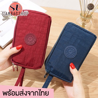 SIAMBAGSHOP(S949) -n1กระเป๋าสตางค์ใส่โทรศัพท์ได้HONGสีสดใสผ้าร่มงานดี