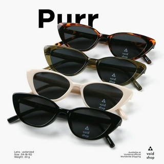 Void : PURR แว่นหางชี้ ทรง CAT EYE เลนส์ Polarized | UV400 ก…