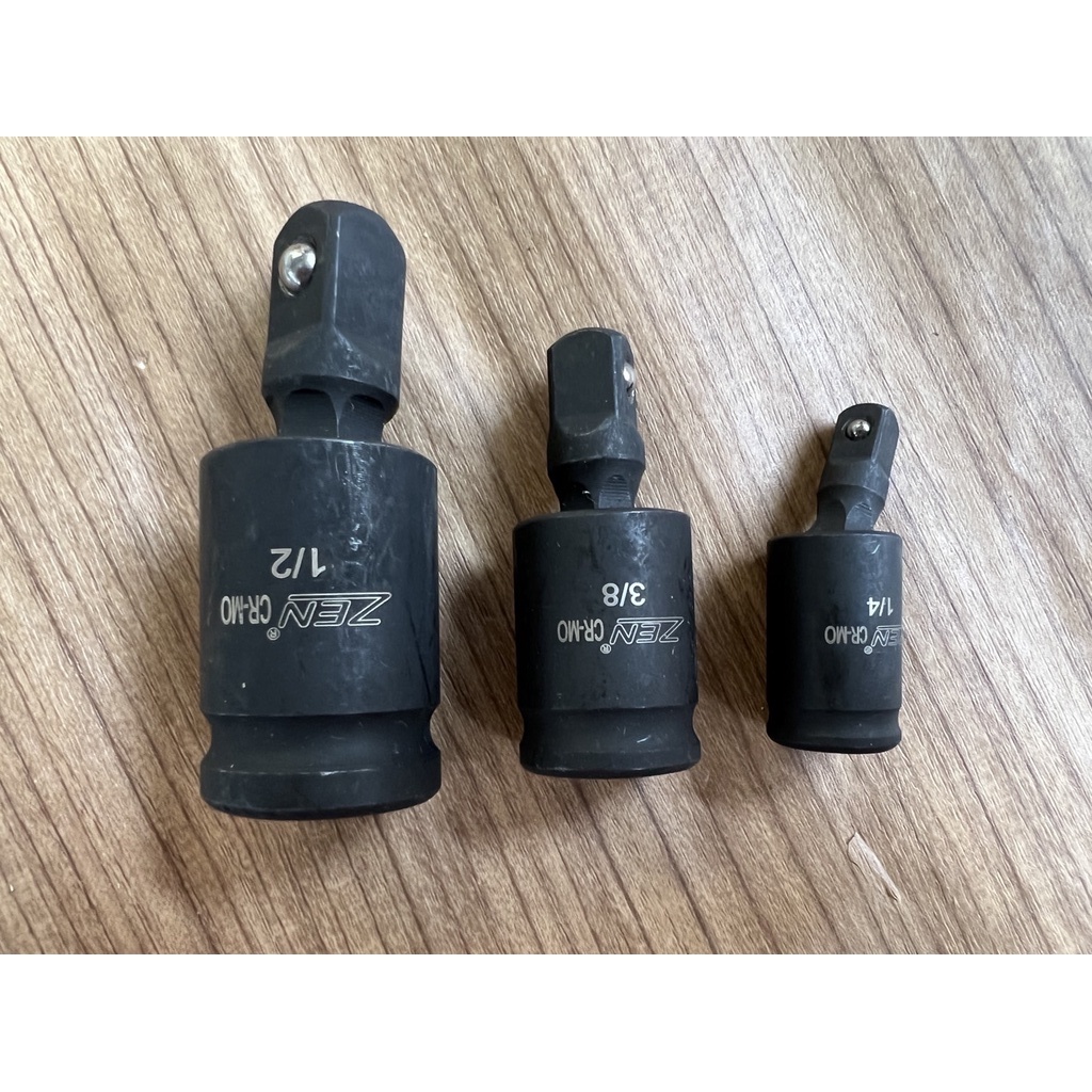 ZEN บล็อกข้ออ่อนลม บล็อกข้ออ่อน ข้ออ่อนลม บล็อคข้ออ่อน ข้ออ่อน ข้อต่อบล็อกลม มี 3 ขนาดให้เลิอก 2 หุน (1/4") (3 หุน 3/8")