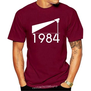 เสื้อยืดโอเวอร์ไซส์เสื้อยืดผ้าฝ้าย พิมพ์ลาย George Orwell Big Brother ทุกขนาด 1984 S-3XL