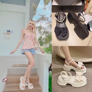 Idoli style รองเท้ารัดส้นส้นตึกแนวเกาหลี พร้อมส่งในไทย