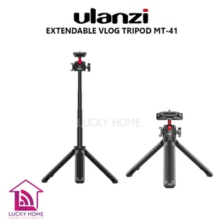 ULANZI EXTENDABLE VLOG TRIPOD MT-41 ขาตั้งพกพา พร้อมที่หนีบมือถือ สำหรับมือถือและกล้อง 2in1 Mini Tripod