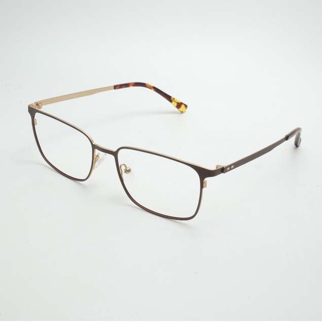 Zonakacamata - ZK Hiro FD6007 C3 Brown Gold - กรอบแว่นตา - ผู้ชาย/ผู้หญิง - ลบ/กระบอก/พลัส