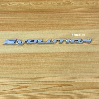 โลโก้* EVOLUTION ติดท้าย มิตซูบิชิ ขนาด* 1.3 X 19  cm ราคาต่อชิ้น