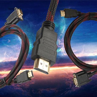 【Rb ) อะแดปเตอร์แปลงวีดีโอ Hdmi Male To Vga Hd - 15 Male 15 Pin 1 . 5 1080 P