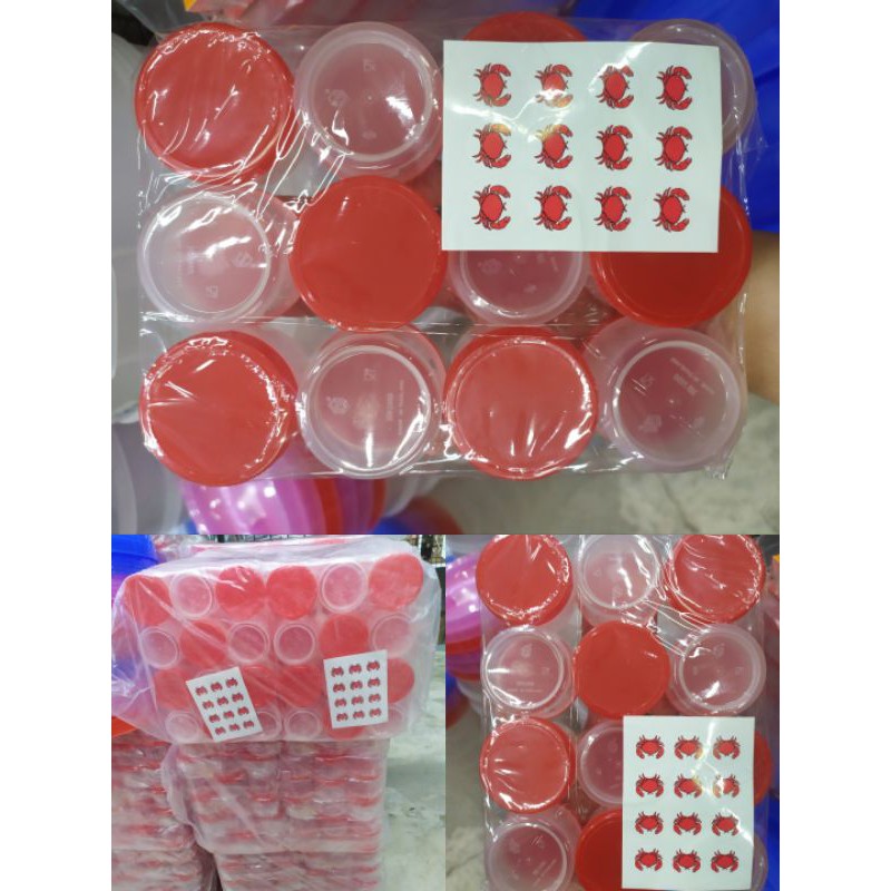 กระปุกน้ำปู  กระปุกพลาสติก 12แพ็ค รวม144ชิ้น หนาราคาถูก