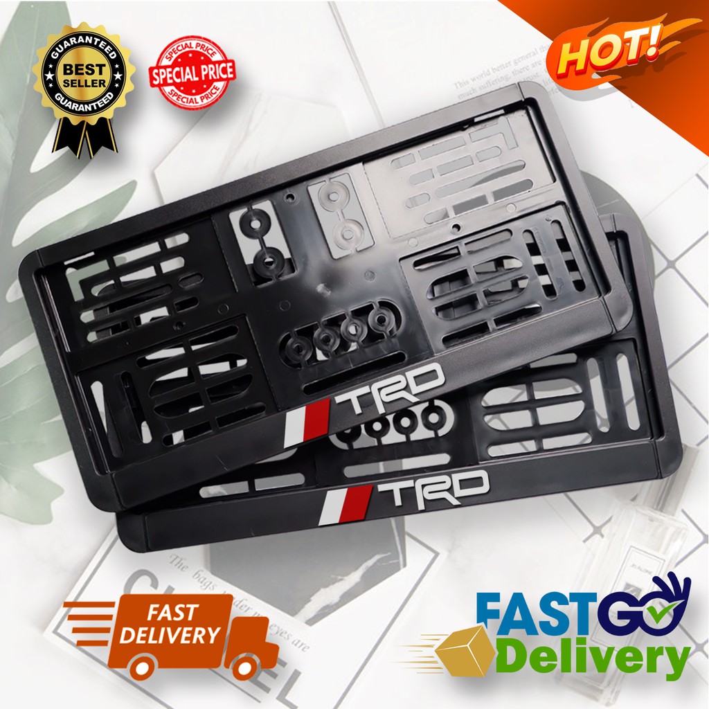 กรอบป้ายTRD Sportivo กรอบป้ายTOYOTA กรอบป้ายทะเบียน กรอบป้ายทะเบียนรถยนต์ กรอบป้ายทะเบียนโตโยต้า กรอ