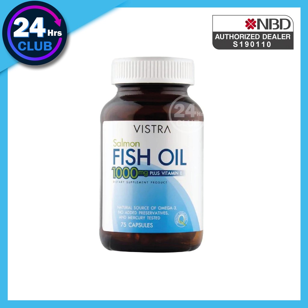 @VISTRA Salmon Fish Oil 45 เม็ด // 75 เม็ด // 100 เม็ด