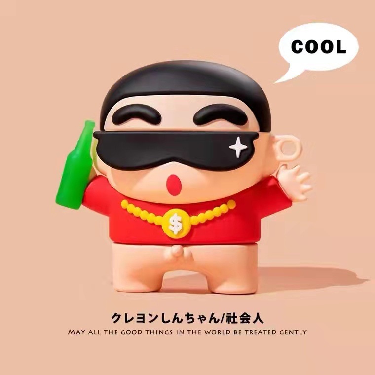 เคส Cool Crayon Shin-chan สําหรับ airpods pro 2nd gen 1 2 3 ชุดหูฟังบลูทูธไร ้ สายแบบนุ ่ ม