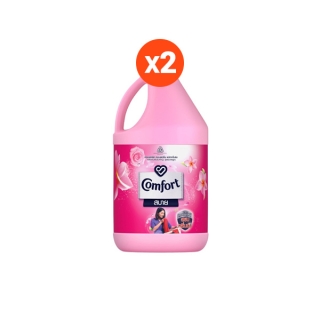 [499.- ส่งฟรี] คอมฟอร์ท น้ำยาปรับผ้านุ่ม สีชมพู 2800 มลX2 Comfort Fabric Softener Regular Pink 2.8 KgX2