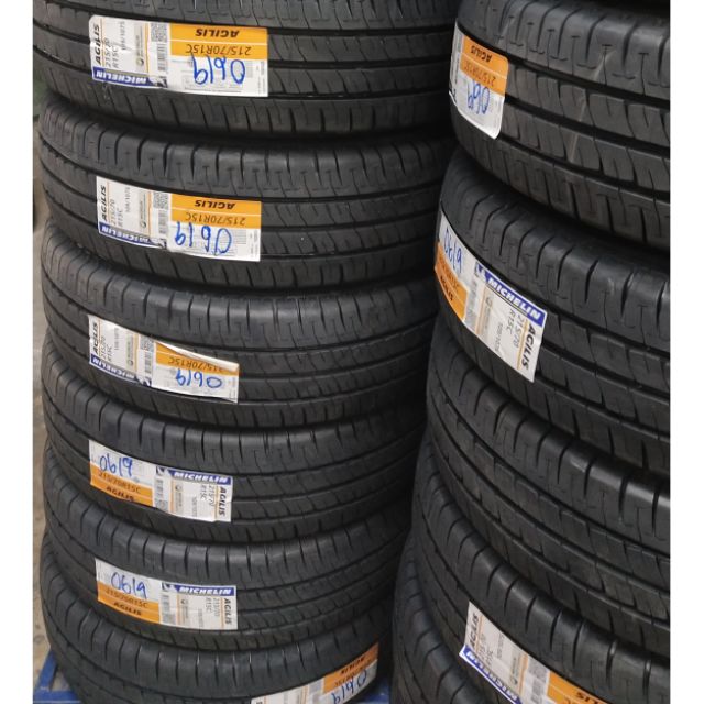 ยางรถยนต์ มิชลิน 215/70R15 อะจิลิทปี2024ยางใหม่เส้นละ 2900