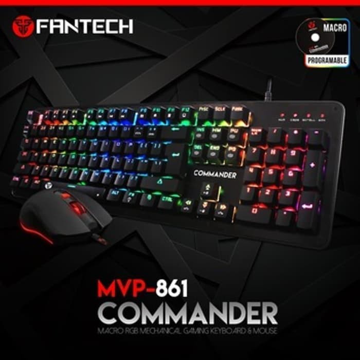 Fantech MVP 861 เมาส์และคีย์บอร์ด Gaming Combo