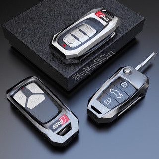 เคสกุญแจรีโมทรถยนต์ Audi Smart Sport Style Key Case แข็งแรง ทนทานวัสดุคุณภาพด้วย Metal Zinc Alloy