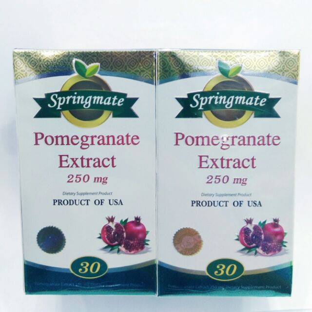 Springmate  Pomegranate 250 mg. ทับทิม  30+30 เม็ด
