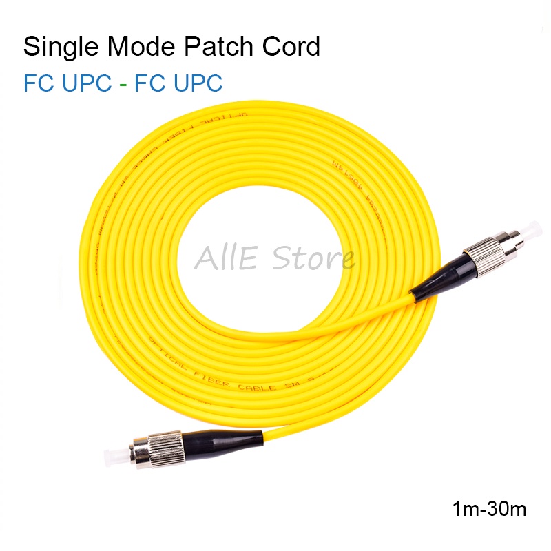 5pcs/bag FC/ UPC-FC/ UPC Simplex mode fiber optic patch cord Cable 2.0mm or 3.0mm FTTH fiber optic j