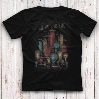 เสื้อยืด ลาย Dave Matthews Band สีดํา สําหรับผู้ชาย และผู้หญิง