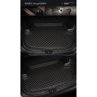 แผ่นรองกระโปรงหลังรถ Trunk Mats FOR TOYOTA CAMRY กันกระแทกป้องกันรอยขีดข่วนและทนต่อสารเคมี สี Black and Beige