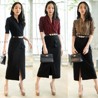 พร้อมส่ง-Vshop แม็กซี่เดรสสุดปังง ช่วงบนใช้ผ้าวิ้งเย็บซับติด ไม่คันแน่นอนค่ะ แต่งซิปข้าง ต่อผ้า spandex ยืดเข้าทรง