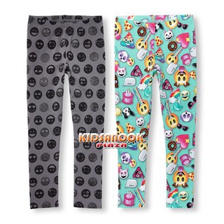 [แท้]PL271 เลกกิ้ง The Childrens Place รุ่น Girls Emoji Printed Leggings (สำหรับเด็กอายุ 4-6 ปี) เลกกิ้งผ้ายืด