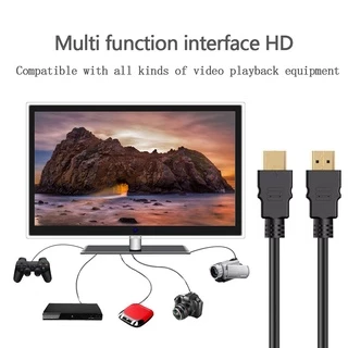 สายHD TO HD ต่อกับทีวี สาย TV HD ยาว 1M/1.5M/3 M สายถักรุ่น FULL HD 1080P 4K V2.0