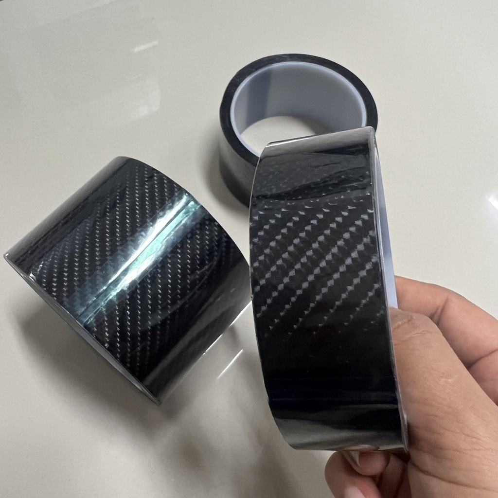 เทปกันรอย เทปกาวนาโนลายเคฟล่า เทปกาวกันรอย สติ๊กเกอร์คาร์บอนไฟเบอร์ Carbon Fiber ขนาดกว้าง 3/5/7 ซม.สินค้าส่งในไทย