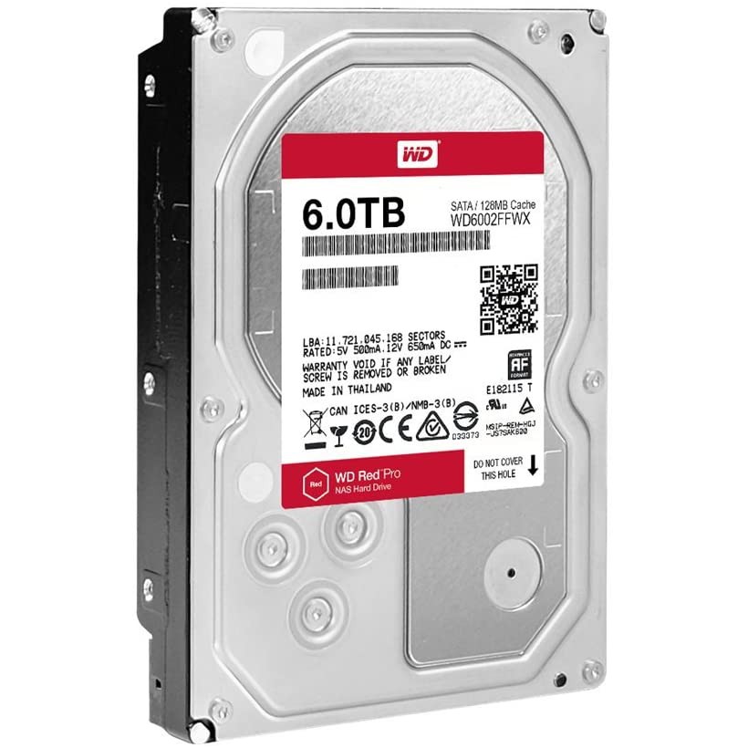 พร้อมส่ง 6 TB HDD WD RED PRO NAS 7200RPM SATA3 (WD6003FFBX) Warranty 5 Year 6tb