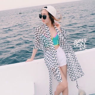 BC05 White Twisty CoverUp