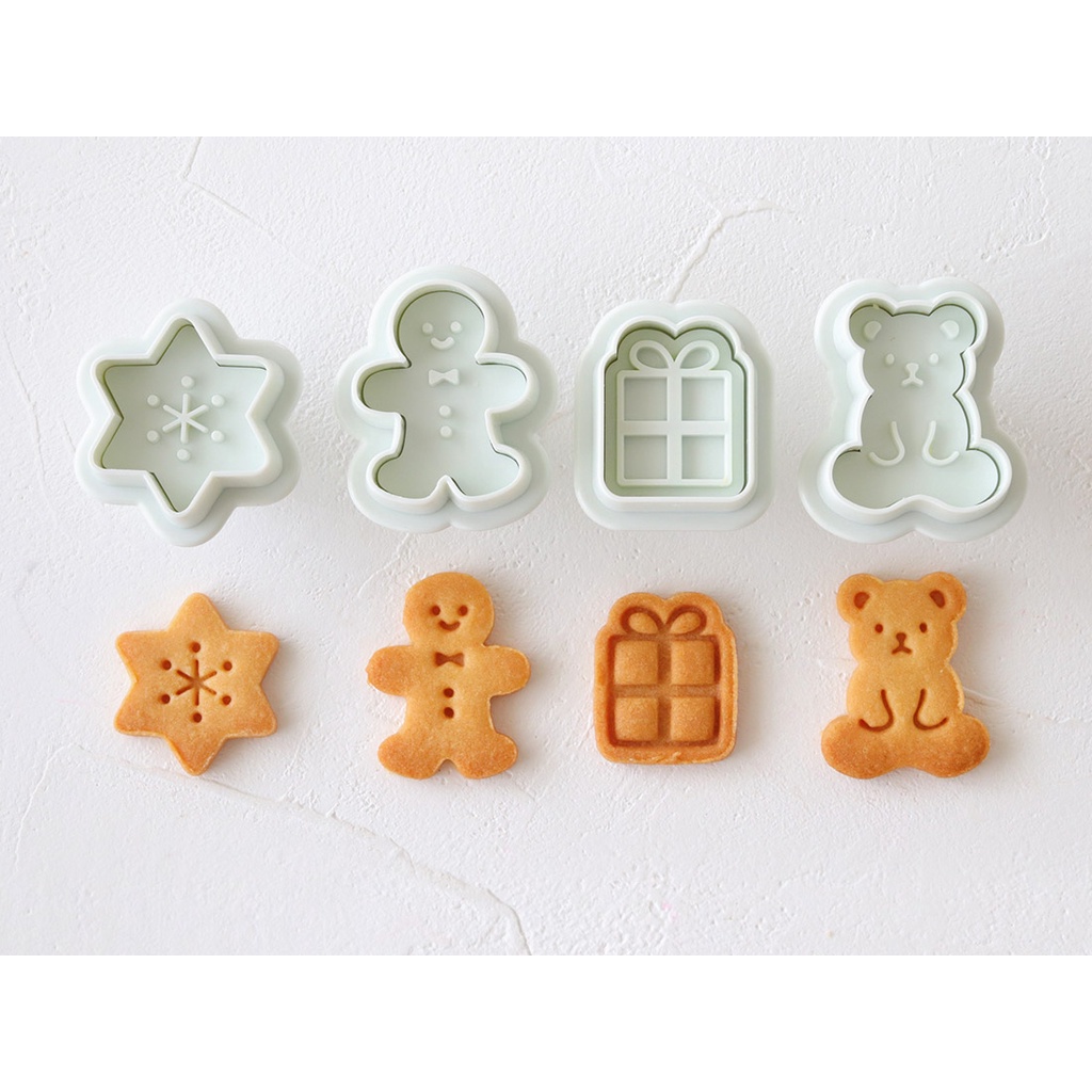 พิมพ์คุกกี้ COTTA Christmas Cookie มินิคริสต์มาส ดาว ของขวัญ คุกกี้ COTTA นำเข้าจากญี่ปุ่นแท้