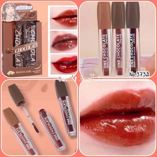 พร้อมส่ง Hasaya girl one chocolate ลิปกรอสเนื้อฉ่ำวาว โทนสีสวย ทาง่าย No.JH-3732 กลบสีปากมิด  ติดทน มี 3 เฉดสี แท่งใหญ่