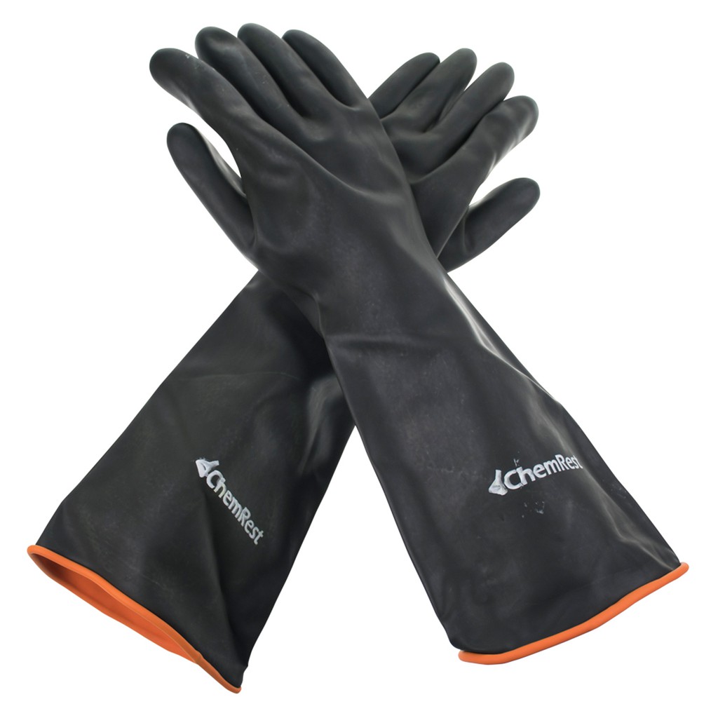 CHEMREST ถุงมือยางหนา กันสารเคมีรุนแรง ยาว 18 นิ้ว (45 cm)