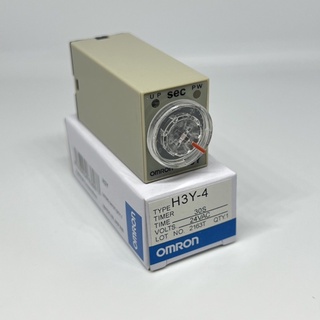 Timer H3Y-4 24VAC Time range : 30 sec พร้อม socket เเท้