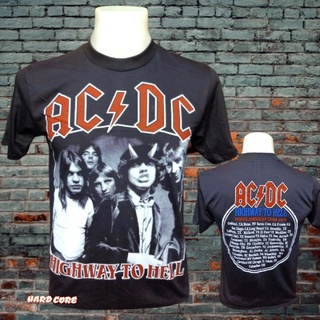 เสื้อวง AC DC วงร็อคในตำนาน ไม่มีตะเข็บข้าง คอฟิต ป้ายUSA เสื้อร็อค เสื้อผ้าผู้ชาย เสื้อทัวร์ วงร็อคต่างประเทศ