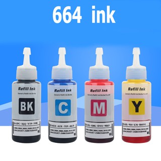 (ขนาด70ml.) Epson T664 เข้ากันได้สำหรับ L100 / L110 / L120 / L200 / L210 / L220 / L300 / L310 / L350 / L355 / 360 / L365