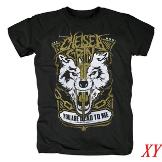 Xy ใหม่ เสื้อยืดแขนสั้น พิมพ์ลายเสือ Chelseagrin สไตล์ยุโรป และอเมริกา สีดํา สําหรับผู้ชาย